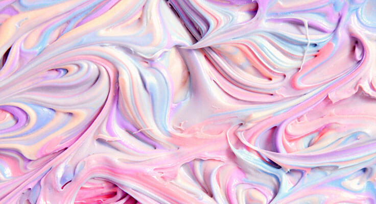 Colorful, swirled pastel abstract art