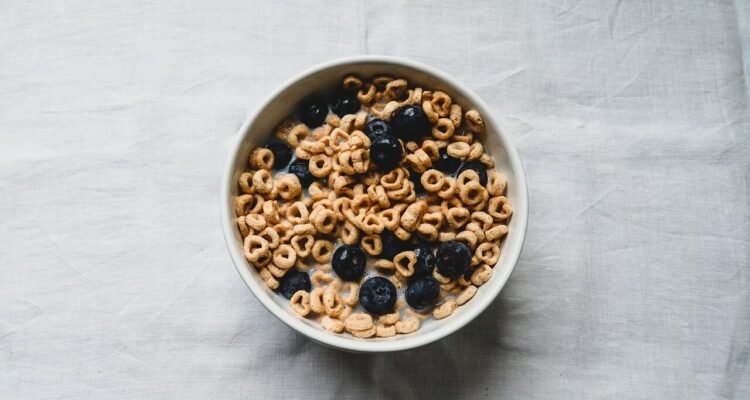 cereal in a bowl