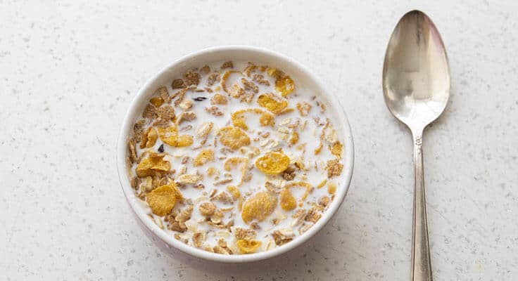 bowl of cereal with spoon